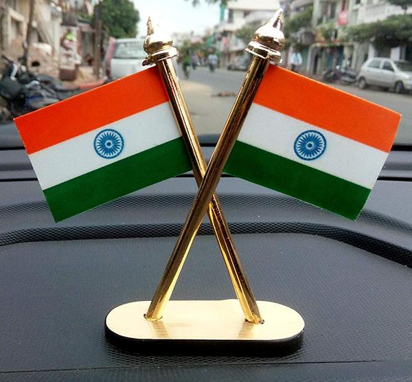 Indian National Flag For Car Dashboard