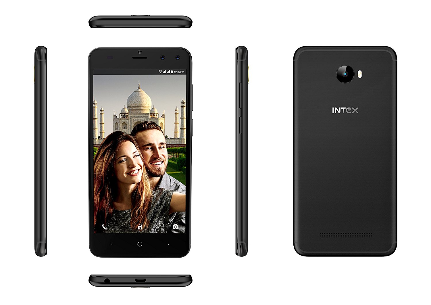 Intex Aqua Elyt Dual Android v7.0 Nougat 2MP+8MP Dual Front Facing Camera