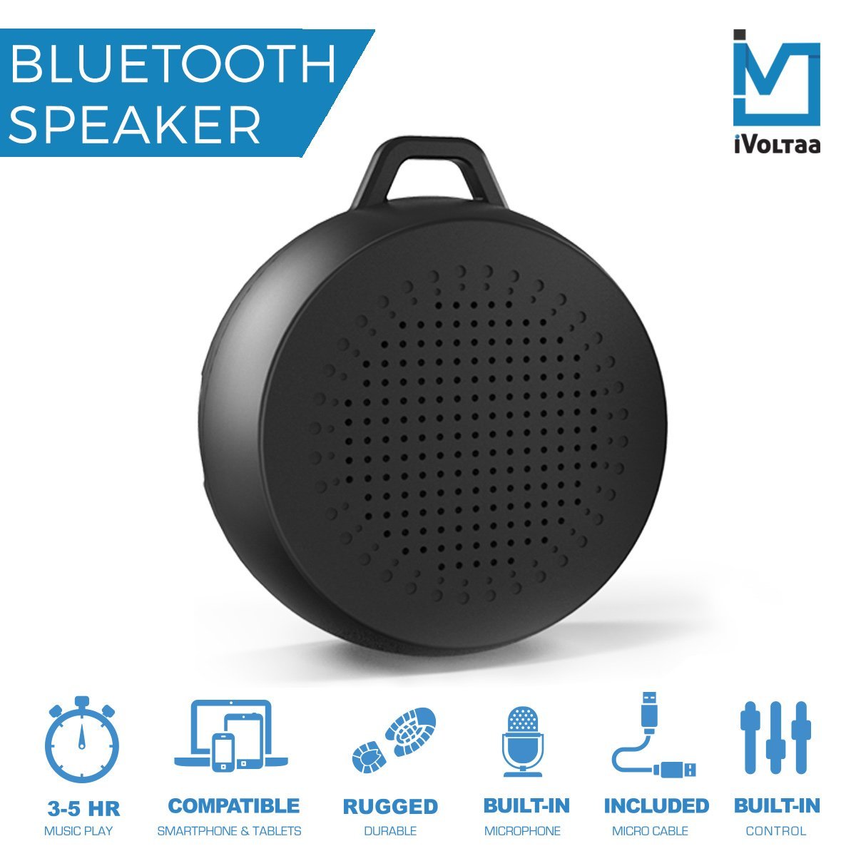 iVoltaa X1 Rugged 3 W Portable Bluetooth Speaker