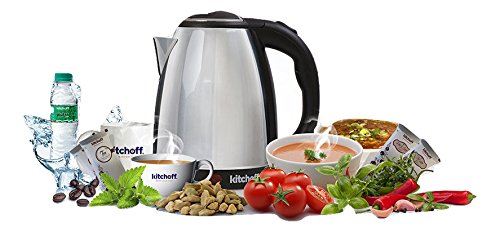 Kitchoff Stainless Steel Electric Automatic Kettle for Home & Office, 1.8L