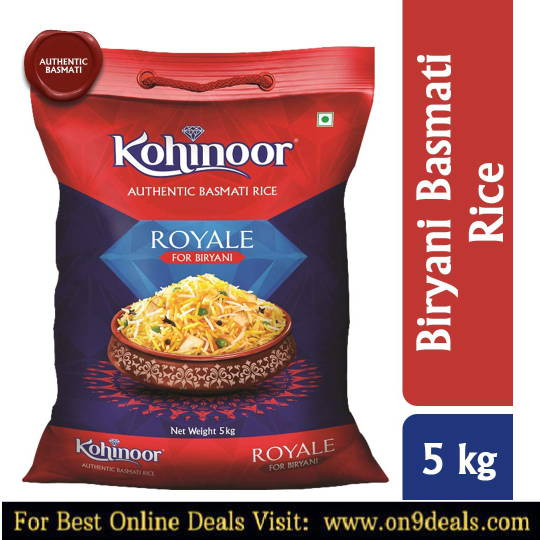 Kohinoor Royale Authentic Biryani Basmati Rice, 5 Kg