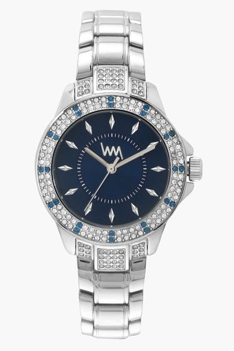 LAWMAN Womens Analogue Blue Dial Metallic Watch - WI106C