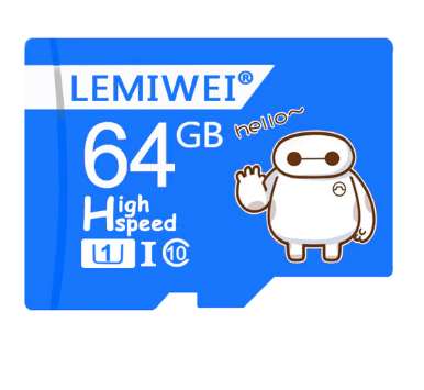 LEMIWEI Baymax  64GB Class 10 Waterproof Memory Card @ Rs.125 (New Users) or Rs.332