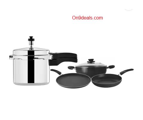 Leo Natura Cookware Set  (Aluminium, 4 - Piece)