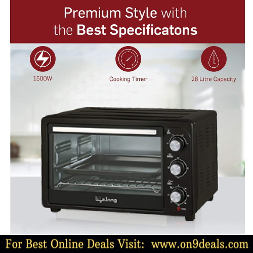 Lifelong 28L 1500-Watt Oven Toaster Griller