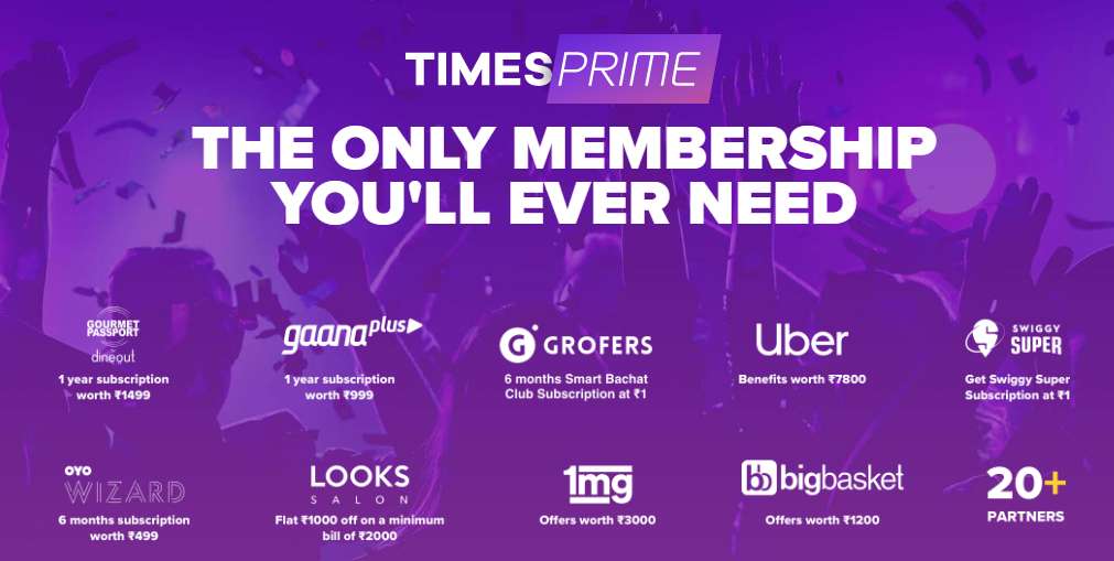 Loot Times Prime Membership Worth Rs.999 For Free With Payzapp Wallet