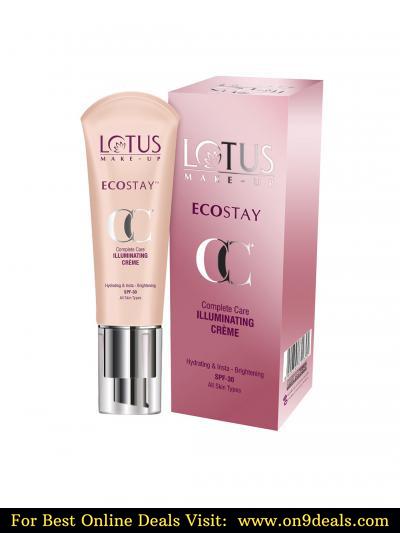 Lotus Herbals Ecostay SPF 30 CC Creme Loot Buy 1 Get 1 Fee @ Rs.450