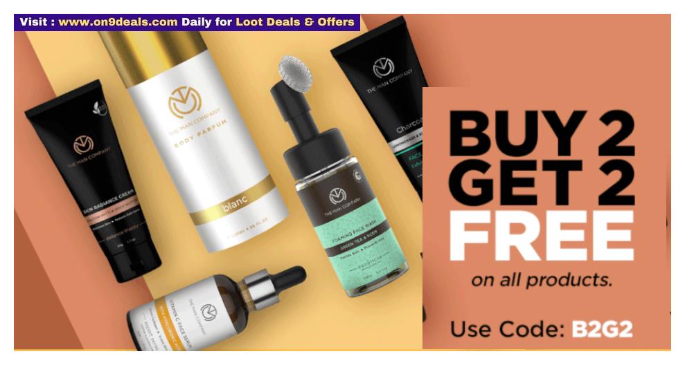 The Man Company Sale- Buy 2 Get 2 Free