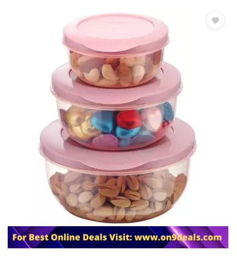 Mastercook Malta - 1000 ml, 290 ml, 580 ml Plastic Grocery Container  (Pack of 3)