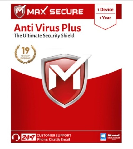 Max Secure Software Anti Virus Plus Version 6 - 2 PCs, 1 Years