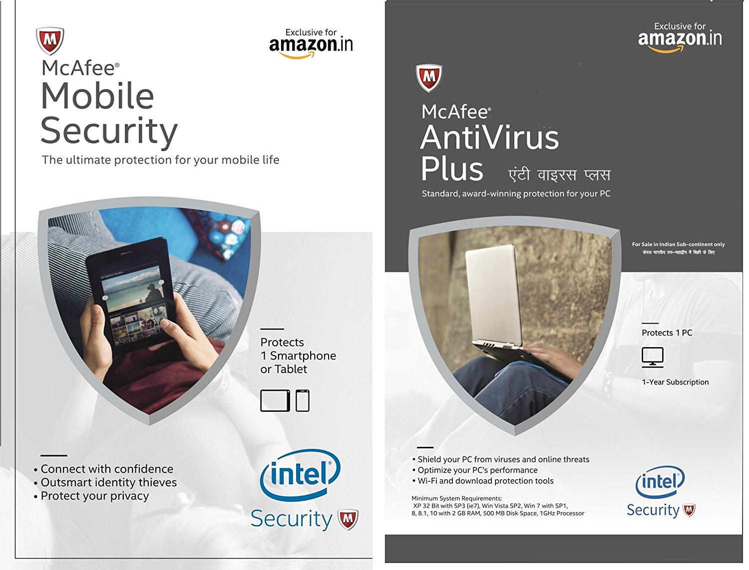 McAfee Antivirus Plus (voucher) + Mobile Security Product Key (Voucher) 
