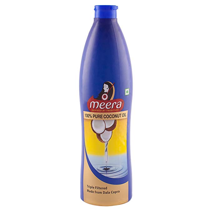 Meera Pure Coconut Hair Oil, 500ml @ Rs.134 || 600ml @ Rs.150