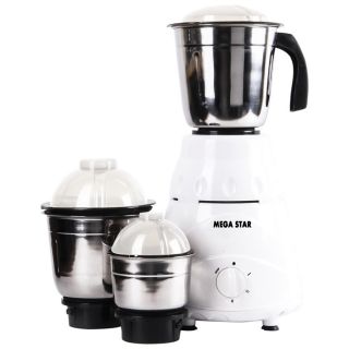 Mega Star 500 W 3 Jar Mixer Grinder 
