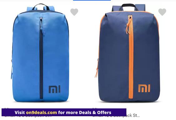 Mi Backpacks Min 40% or More Discount From Rs.299
