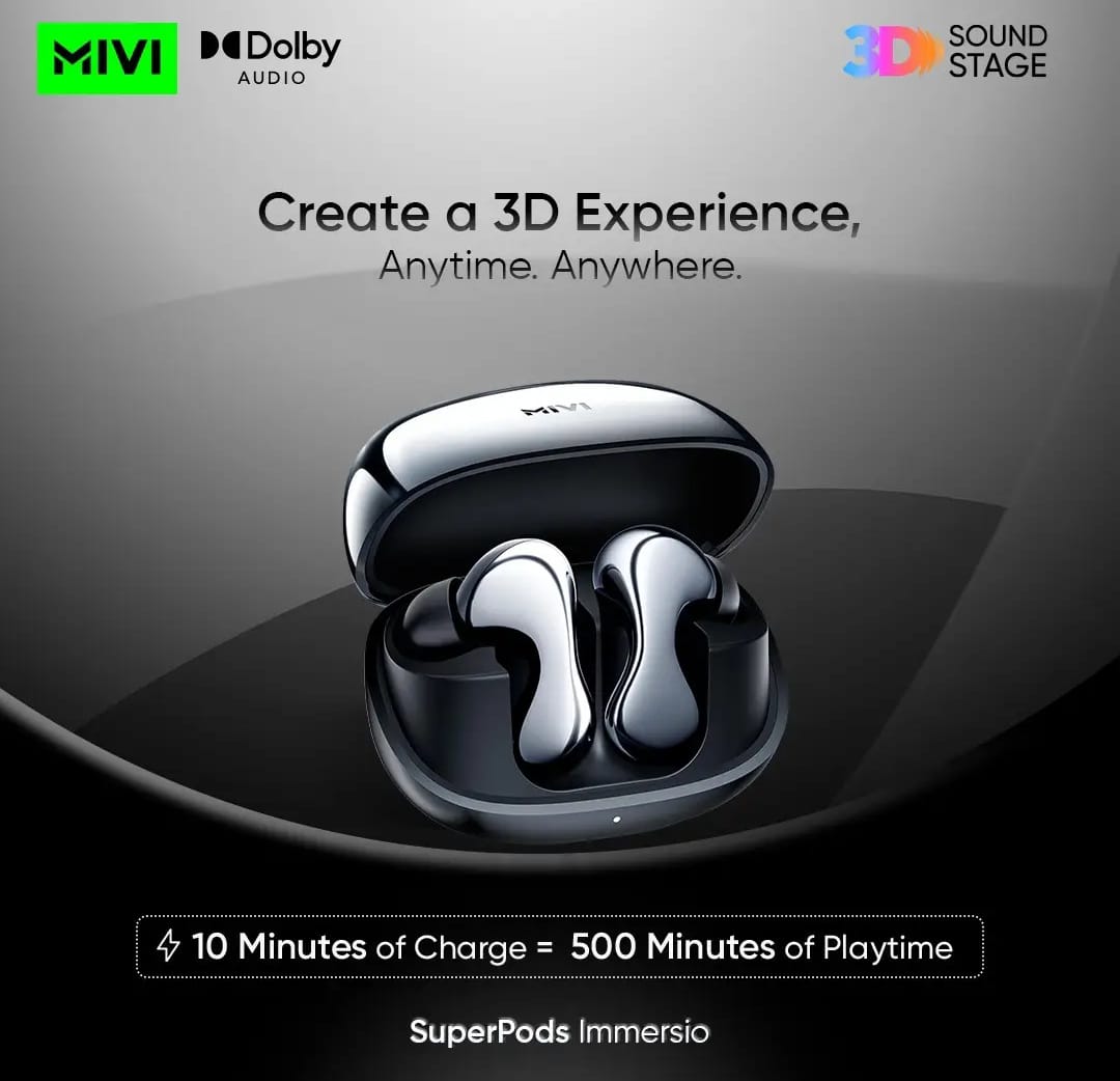 Mivi SuperPods Immersio Earbuds Dolby Audio 3D Soundstage TWS @ Rs 2199