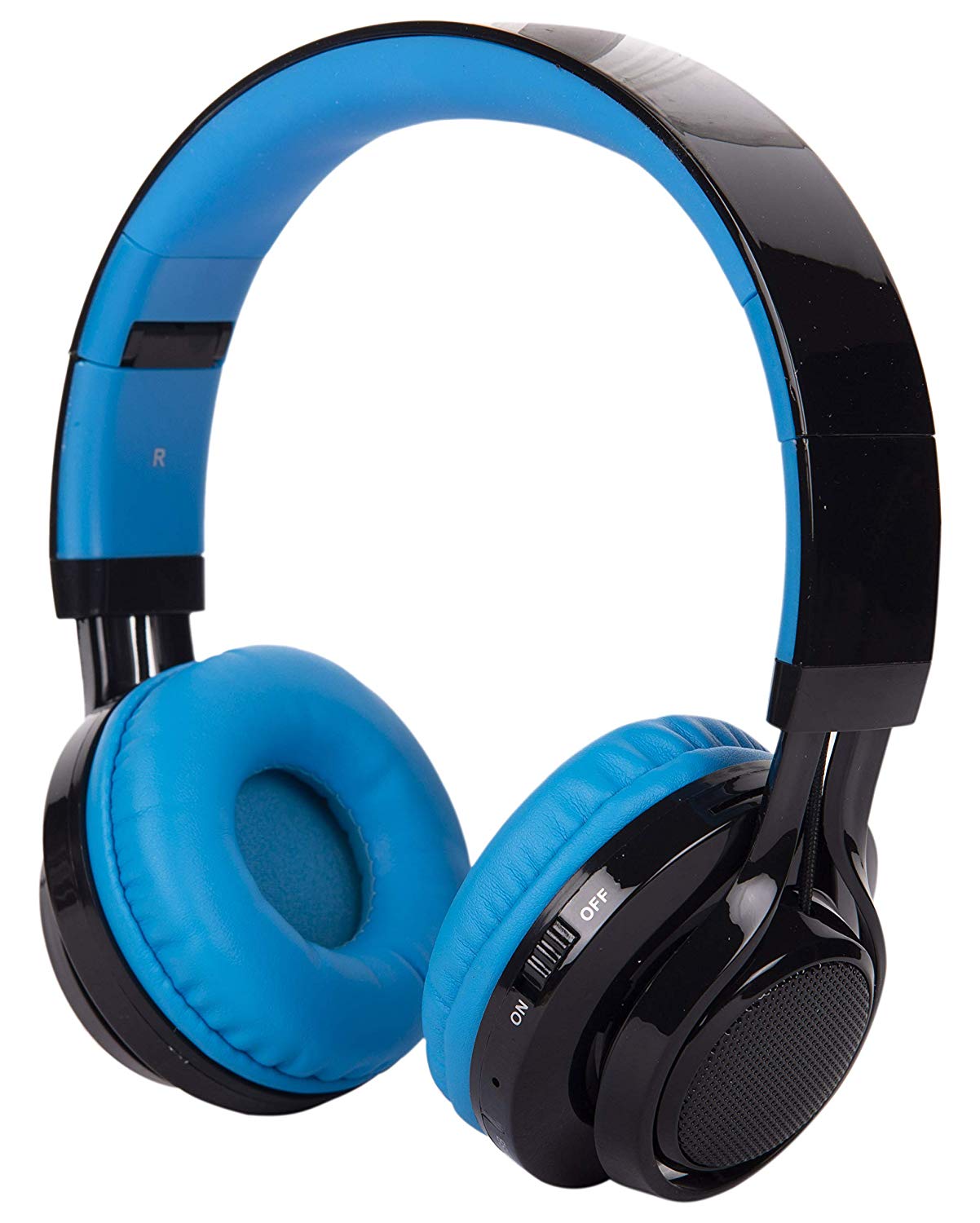 Mobile Gear Wireless Bluetooth Headphone with Dancing Lights FM Micro SD Card Slot