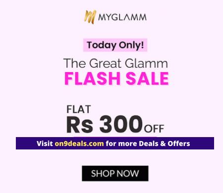 MyGlamm Loot Flat Rs.300 Discount on No Minimum Purchase