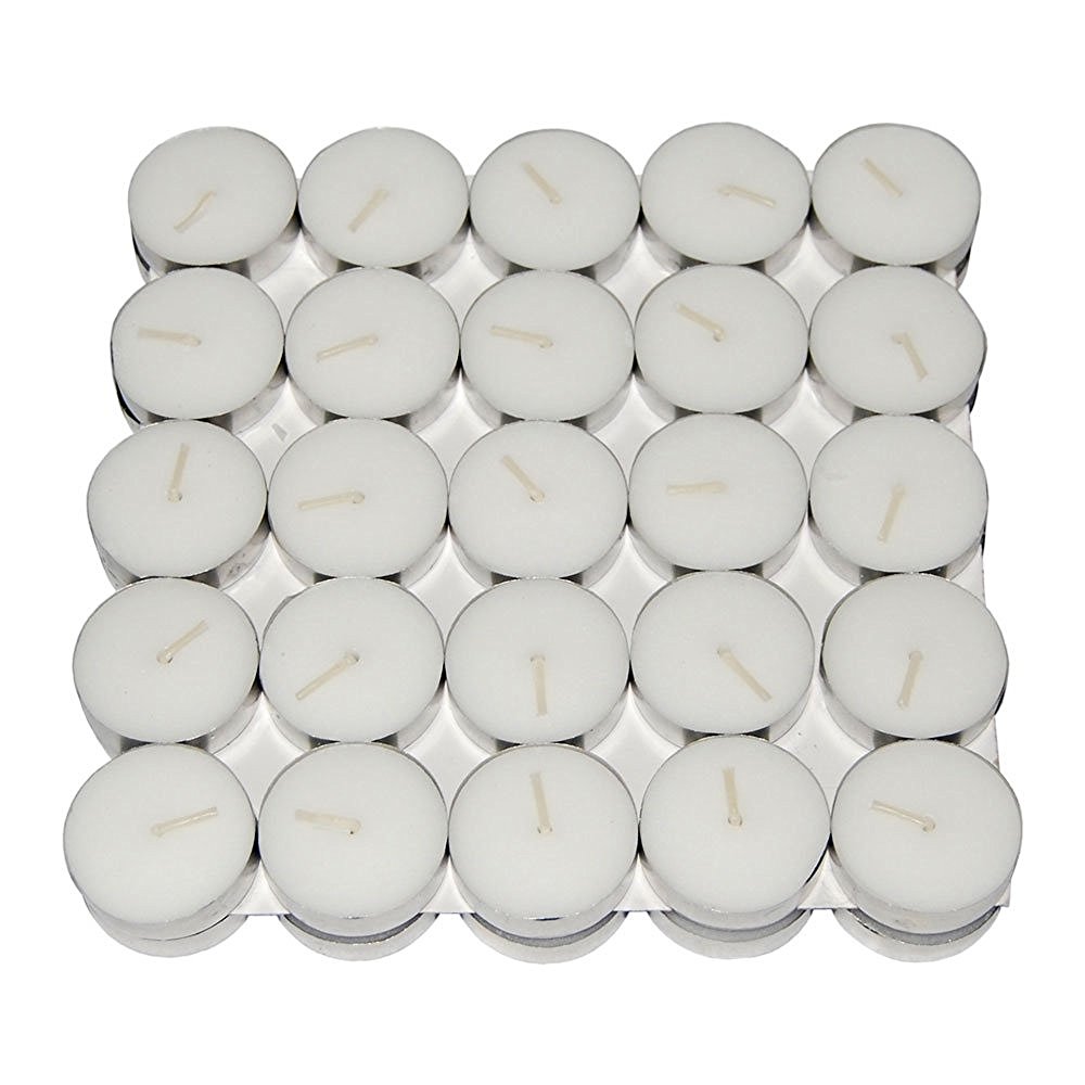 Nanki Trades Wax Tea Light Candle (White, Set of 50)