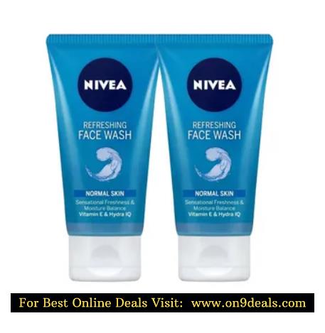 NIVEA Refreshing Face Wash Pack of 2