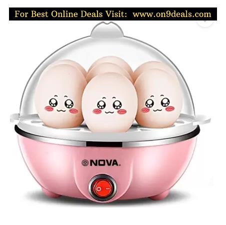 Nova Pink Electric Egg Boiler NEC1530 Egg Cooker  (Pink, 7 Eggs)