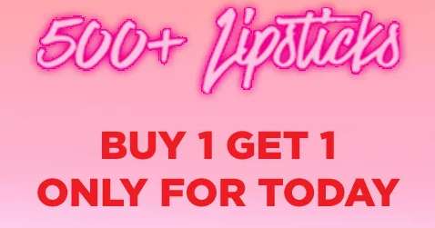 Nykaa Buy 1 Get 1 Free On Lipsticks Only For Today