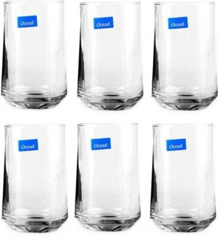 Ocean Patio Glass Set  (290 ml, Clear, Pack of 6)
