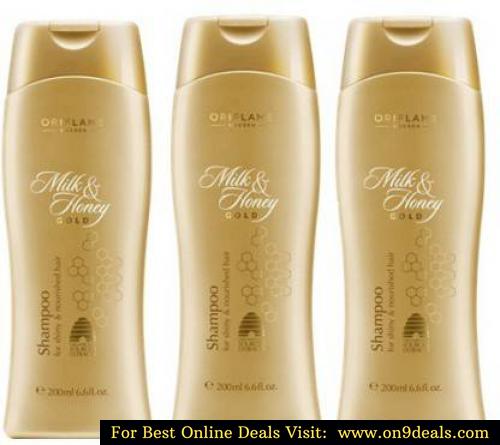 Oriflame Milk And Honey Shampoo (Pack Of 3) Men  (600 ml)