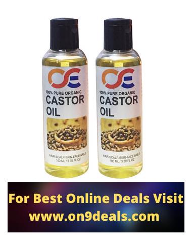 Ose (Combo Pack Of 2) Cold Pressed Unrefined Virgin Castor Oil For Hair-Scalp-Skin-Face-Nails