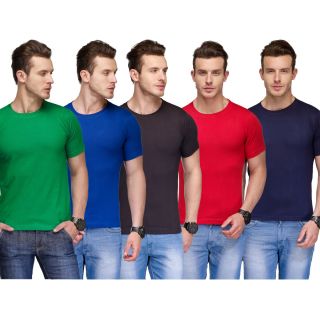 Pack of 5 Round Neck T-Shirts