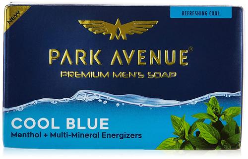 Park Avenue Premium Men's Soap, Cool Blue with Menthol 125g (BUY 3 GET 1)