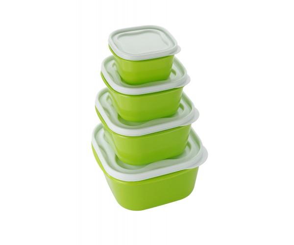 Patidar Multiuse Airtight Food Saver Container Set - 2400, 1400, 800 & 400ml