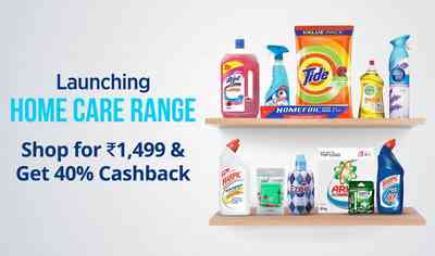 Paytm - Home Care - Shop for ?1,499 & Get 40% Cashback 