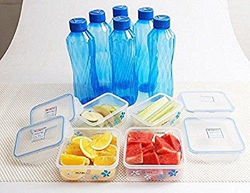 Pearlpet Lehar Bottle & Fresh N Seal Containers Combo Set, 10-Pieces