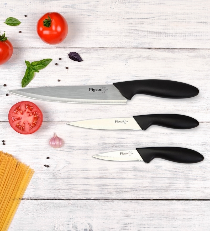 Pigeon Aluminium Kitchen Knives Set, 3-Pieces - One time offer
