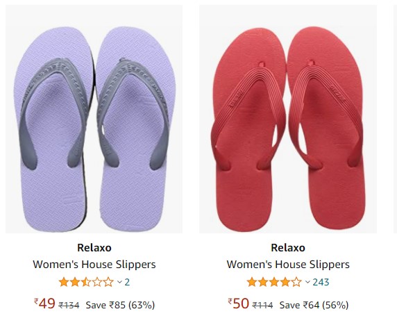 Relaxo Slippers From Rs.49