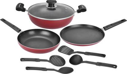 Renberg Orchid Aluminum 8 - Piece Cookware Set