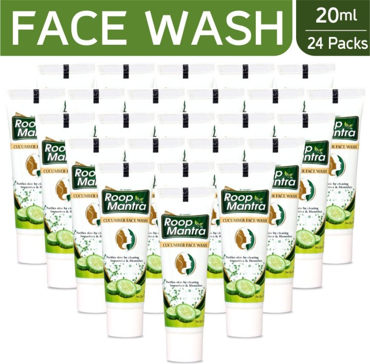 Roop Mantra Neem Face Wash 20ml, Pack of 24, Purifying Neem Face Wash