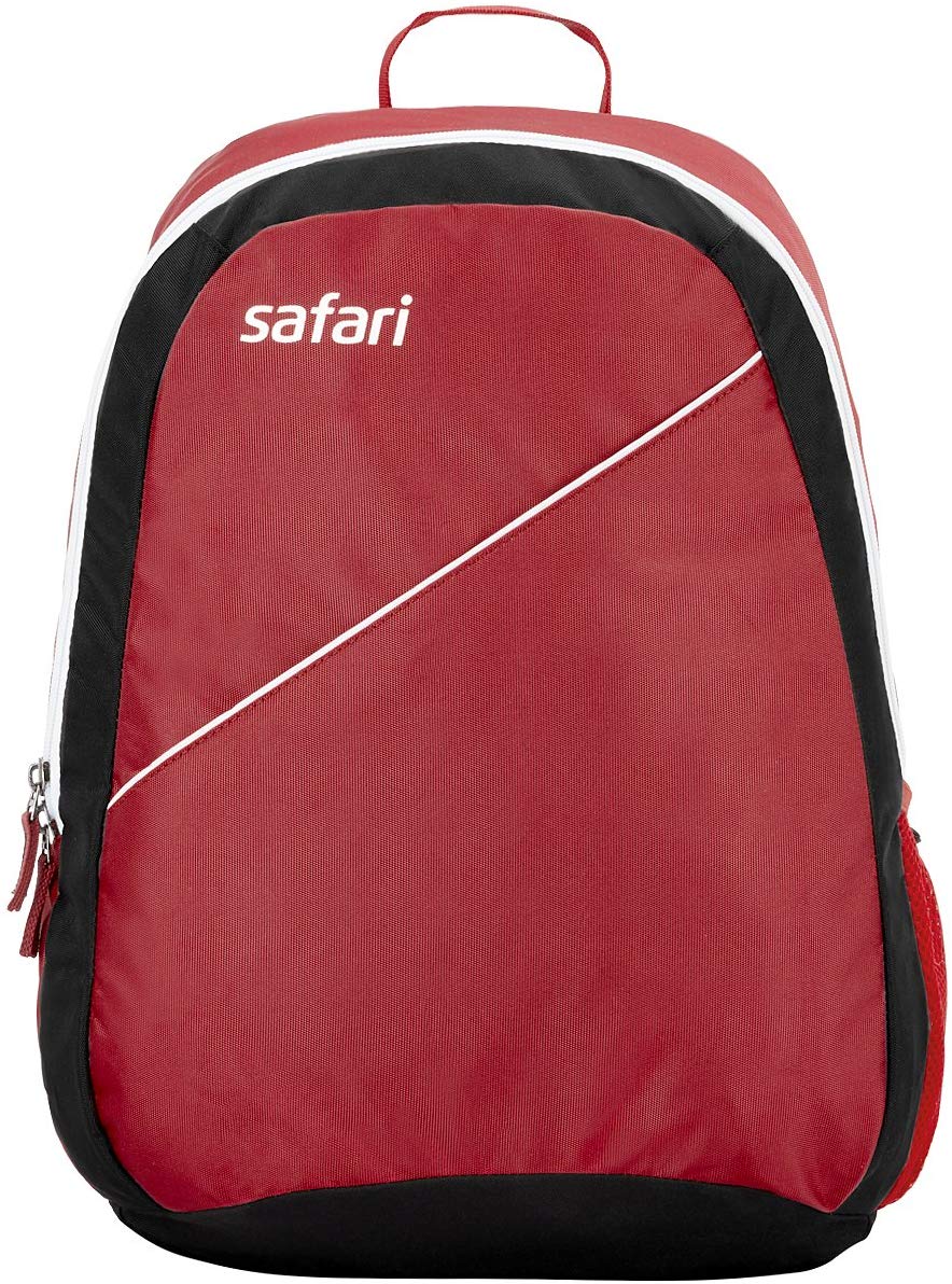 Safari Red Casual Backpack With 18 months International Warranty