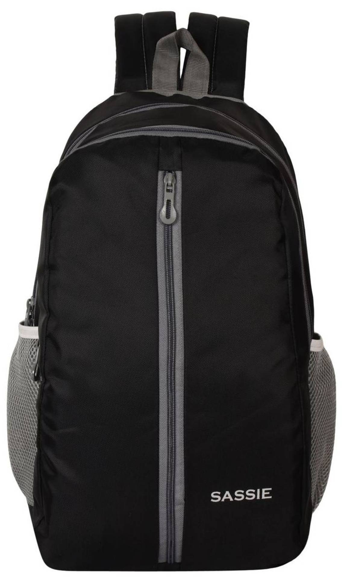 Sassie Black School Bag II Genuine Backpack II Multiuse bag II Smart Tuition Bag (21 Ltr)