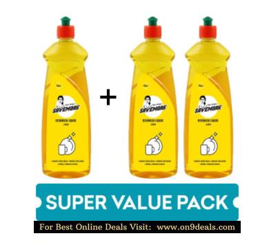 SaveMore Lemon Dishwash Gel - Buy 1 Get 2 Free 750 Ml Each