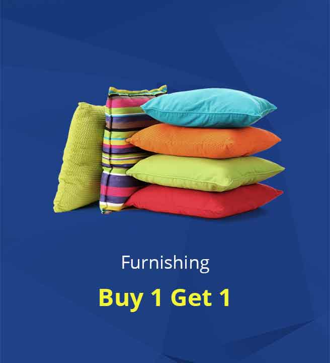 Shopclues - Furnishing Sale Online Buy 1 Get 1 Free + Upto 50% Cashback With Mobikwik