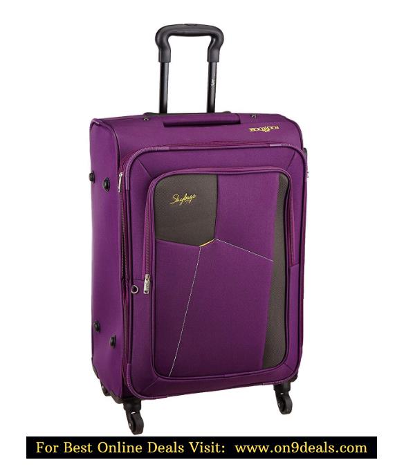 Skybags Rubik Polyester 58 Cms Purple Softsided Cabin Luggage