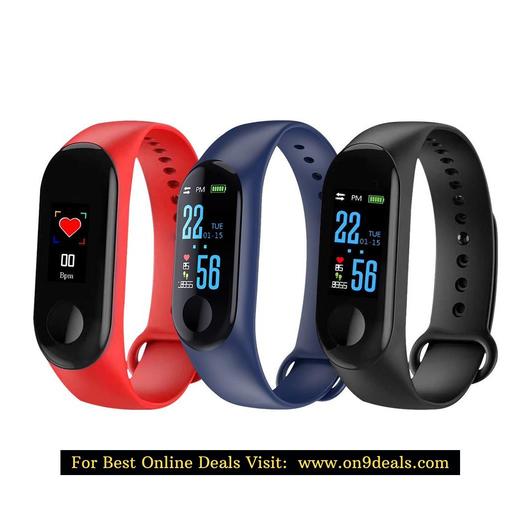 Smart Bracelet Fitness Tracker Heart Rate Blood Pressure Monitor Waterproof Sports