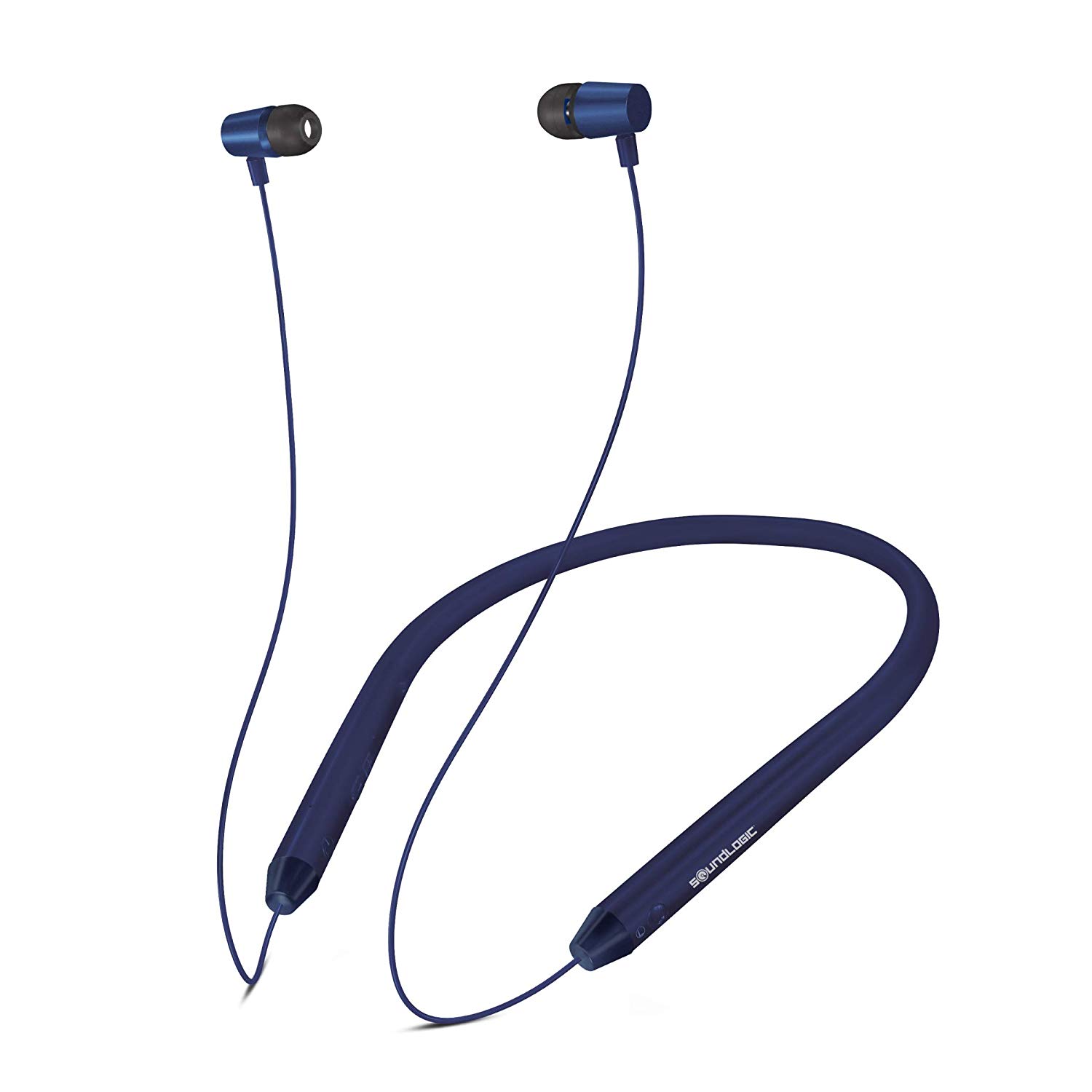 Soundlogic Voice Assistant Neckband in-Ear Sports Bluetooth Wireless Earphone with Deep Bass