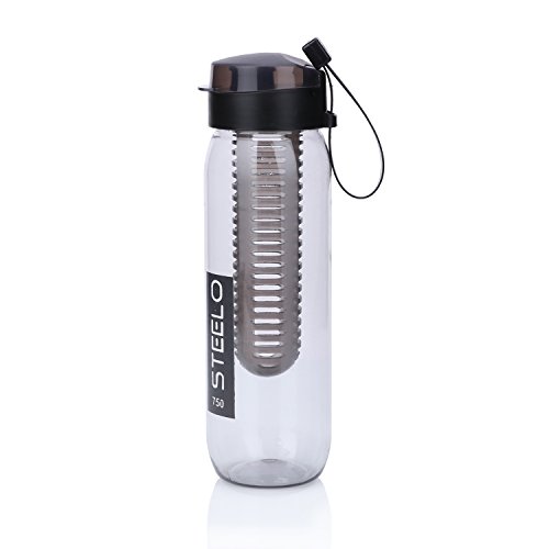 Steelo Black 750 ML Sante Infuser Water Bottle