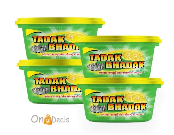 Tadak Bhadak Dishwash Bar - 700g (Pack of 4) with Free Scrub Inside