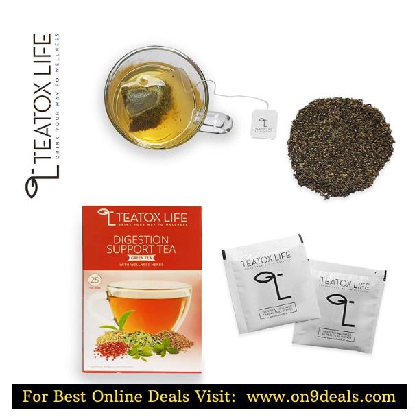 Teatox Life 28 Day Detox Herbal Tea for glowing skin, weight loss, slimming tea, digestion support| 25 Tea Bags
