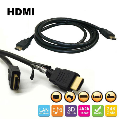 Terabyte 1.5M Gold HDMI Male to Male Cable LED LCD Full HD Copper