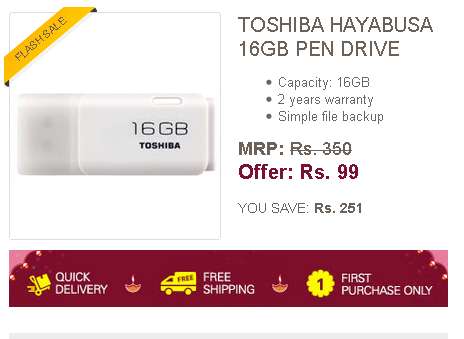 Toshiba Hayabusa 16GB Pen Drive