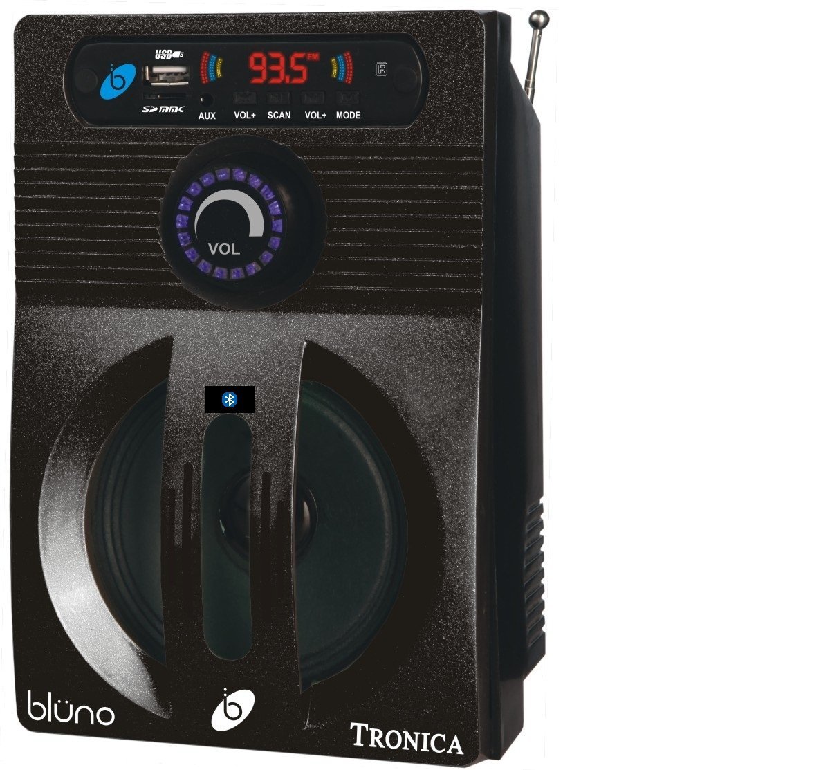 Tronica Bluetooth Bluno Mp3/Sd Card/Aux/Fm Player With Speaker